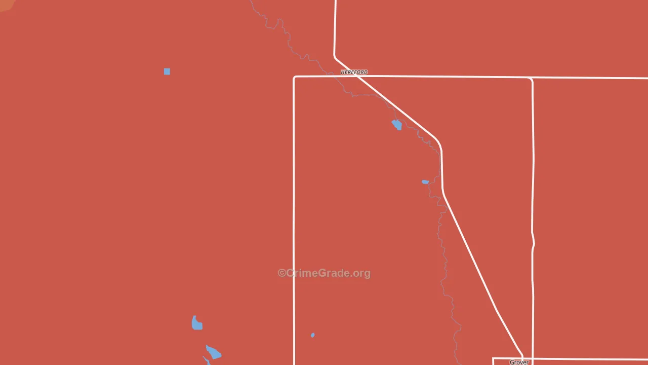 Hereford, CO Map of Murder Rates