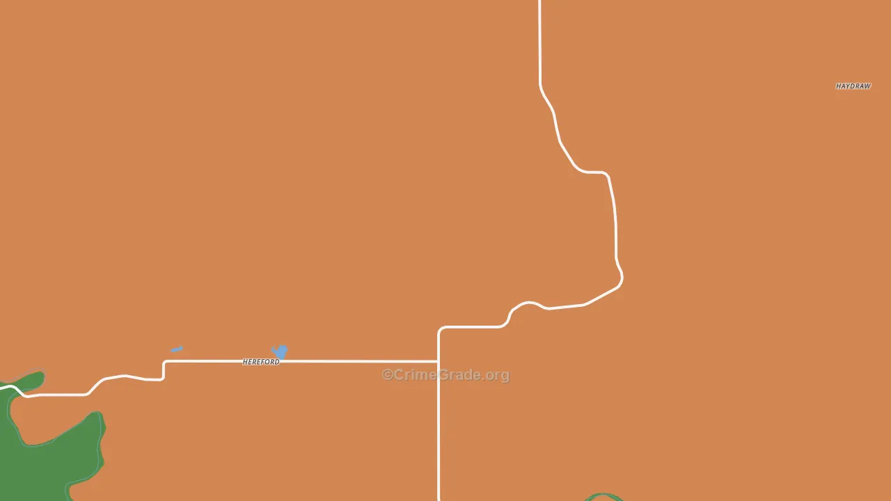 Hereford, SD Map of Murder Rates