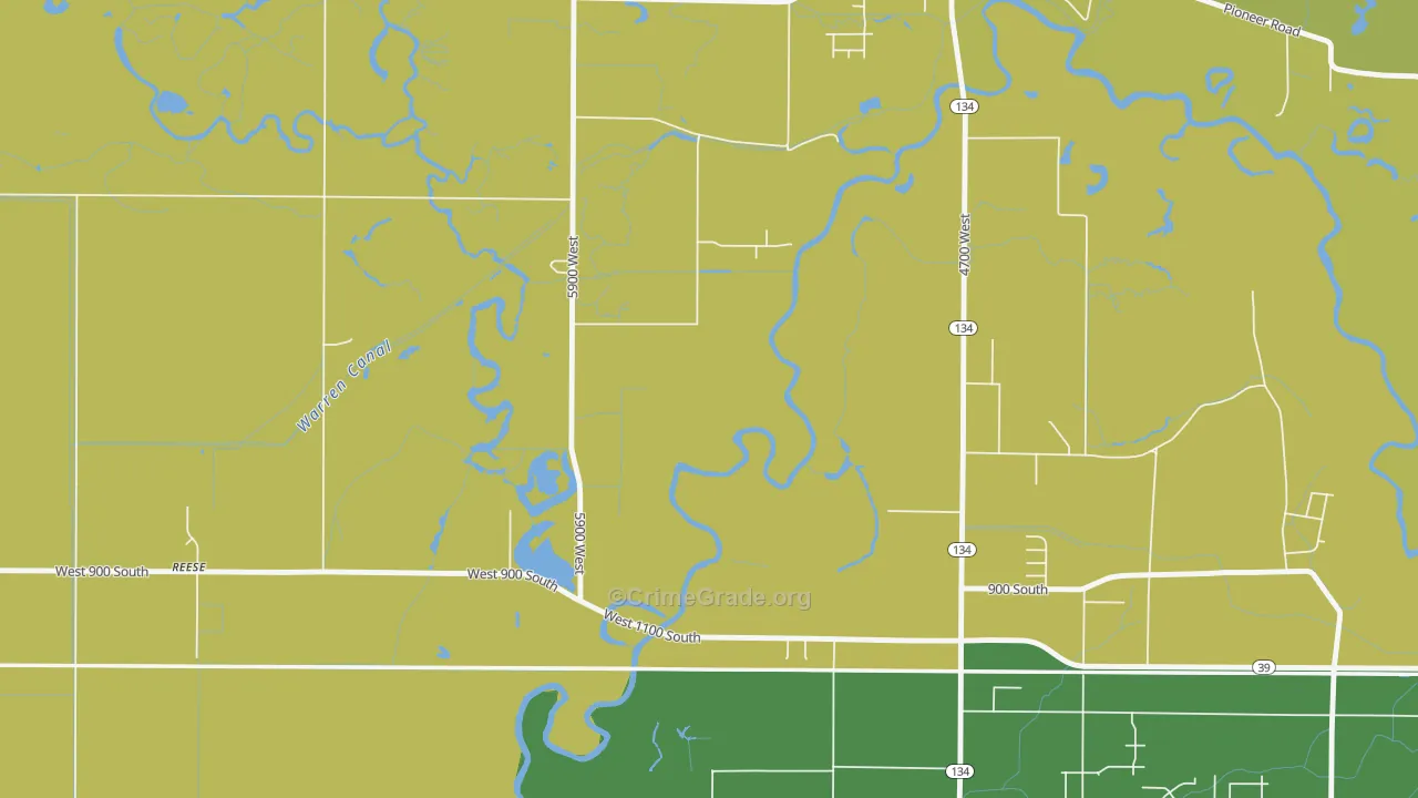 Hermitage, UT Map of Murder Rates