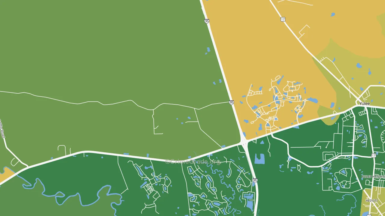 Hero, FL Map of Murder Rates