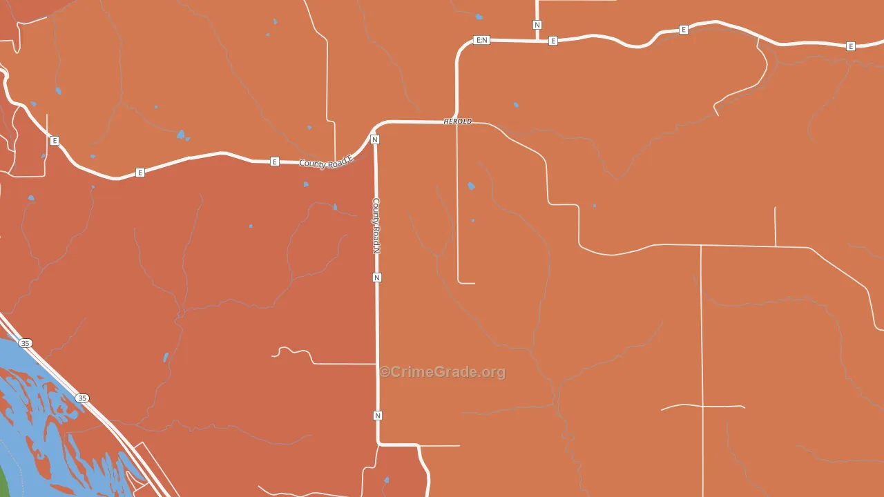 Herold, WI Map of Murder Rates
