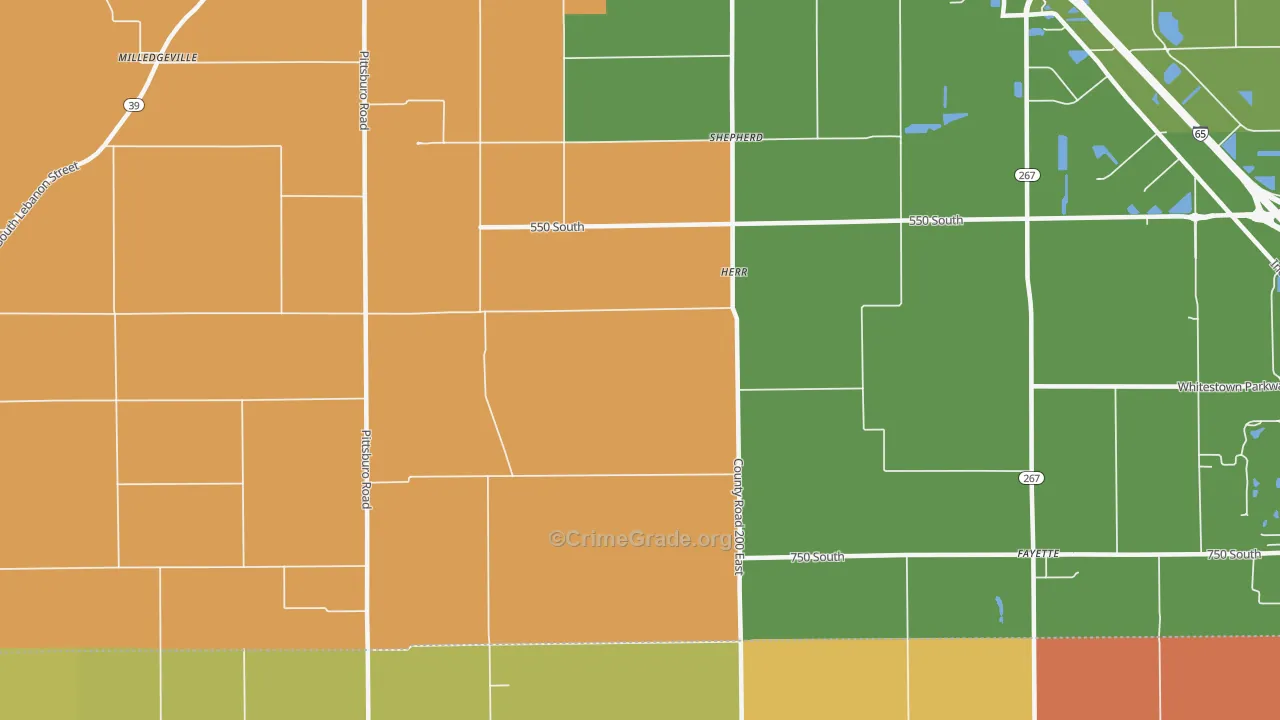 Herr, IN Map of Murder Rates