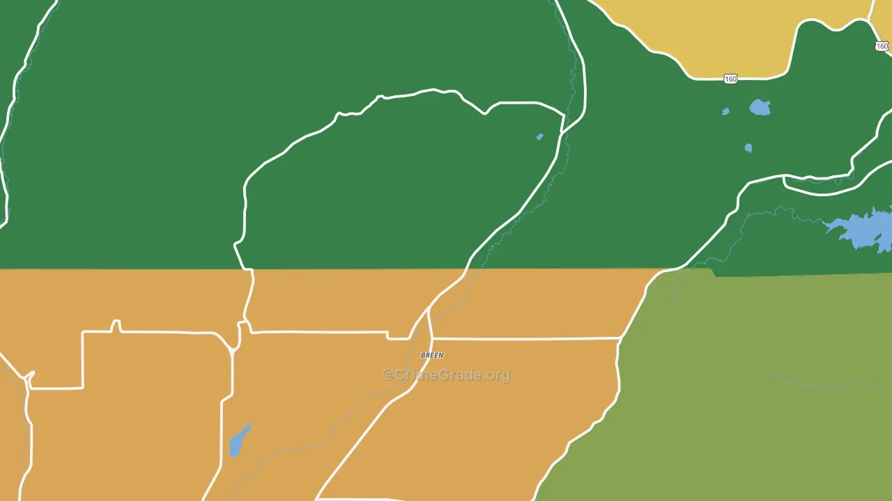 Hesperus, CO Map of Murder Rates