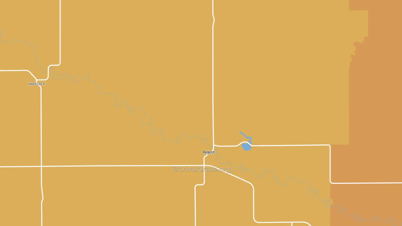 Hettinger County, ND Map of Murder Rates