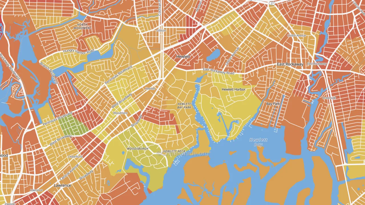 Hewlett Bay Park, NY Map of Murder Rates