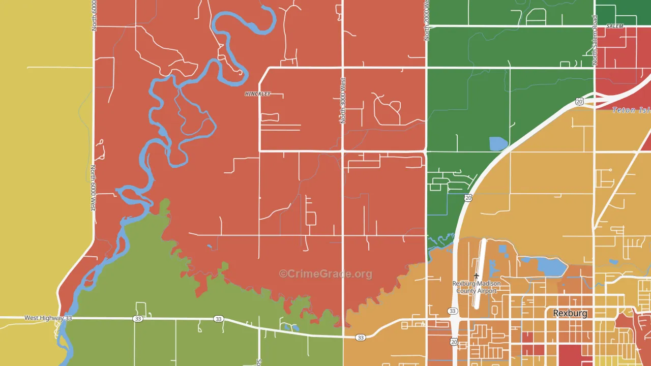 Hibbard, ID Map of Murder Rates