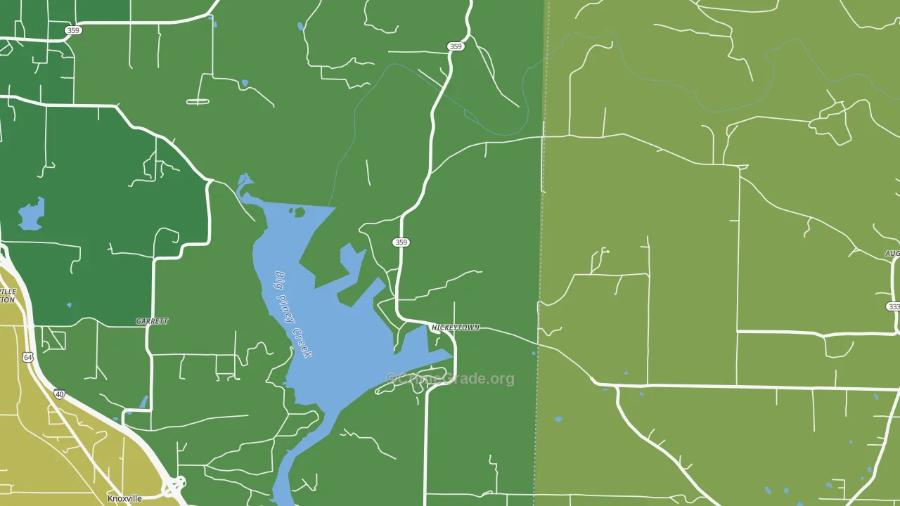 Hickeytown, AR Map of Murder Rates