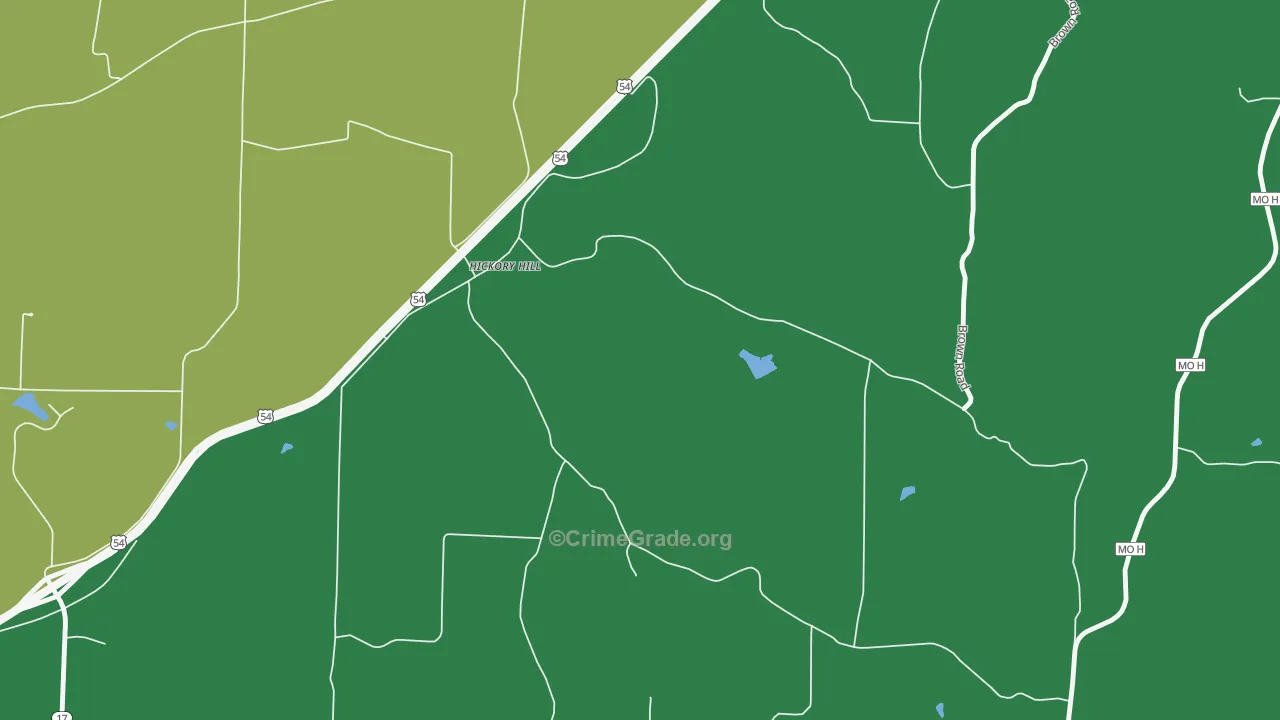 Hickory Hill, MO Map of Murder Rates