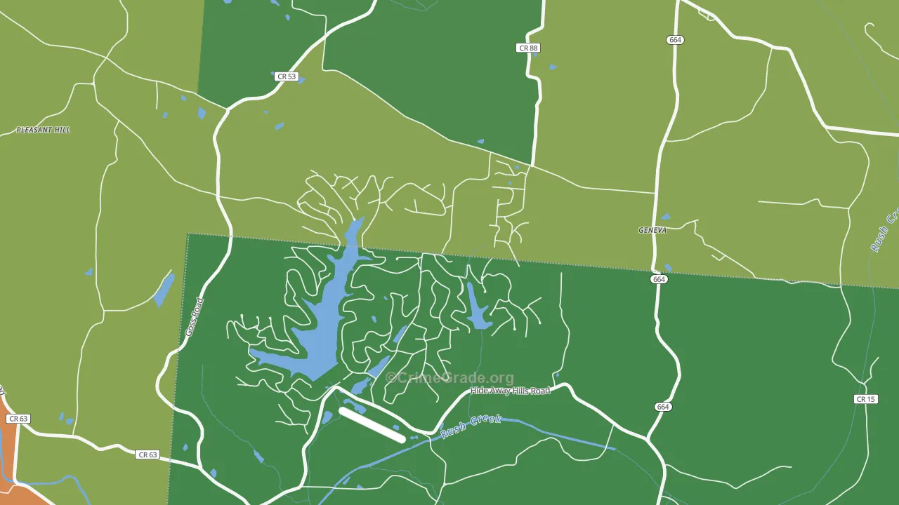 Hide-A-Way Hills, OH Map of Murder Rates