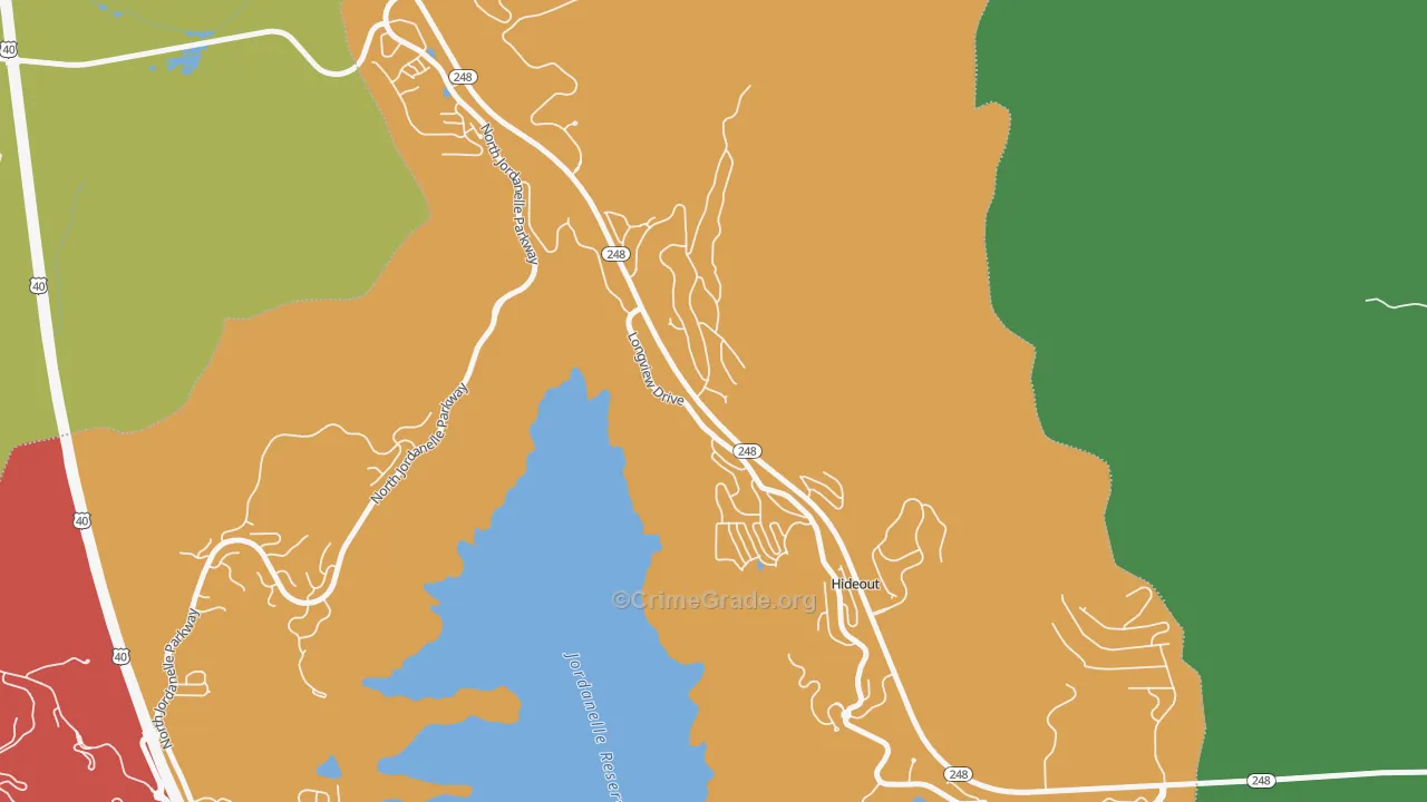Hideout, UT Map of Murder Rates