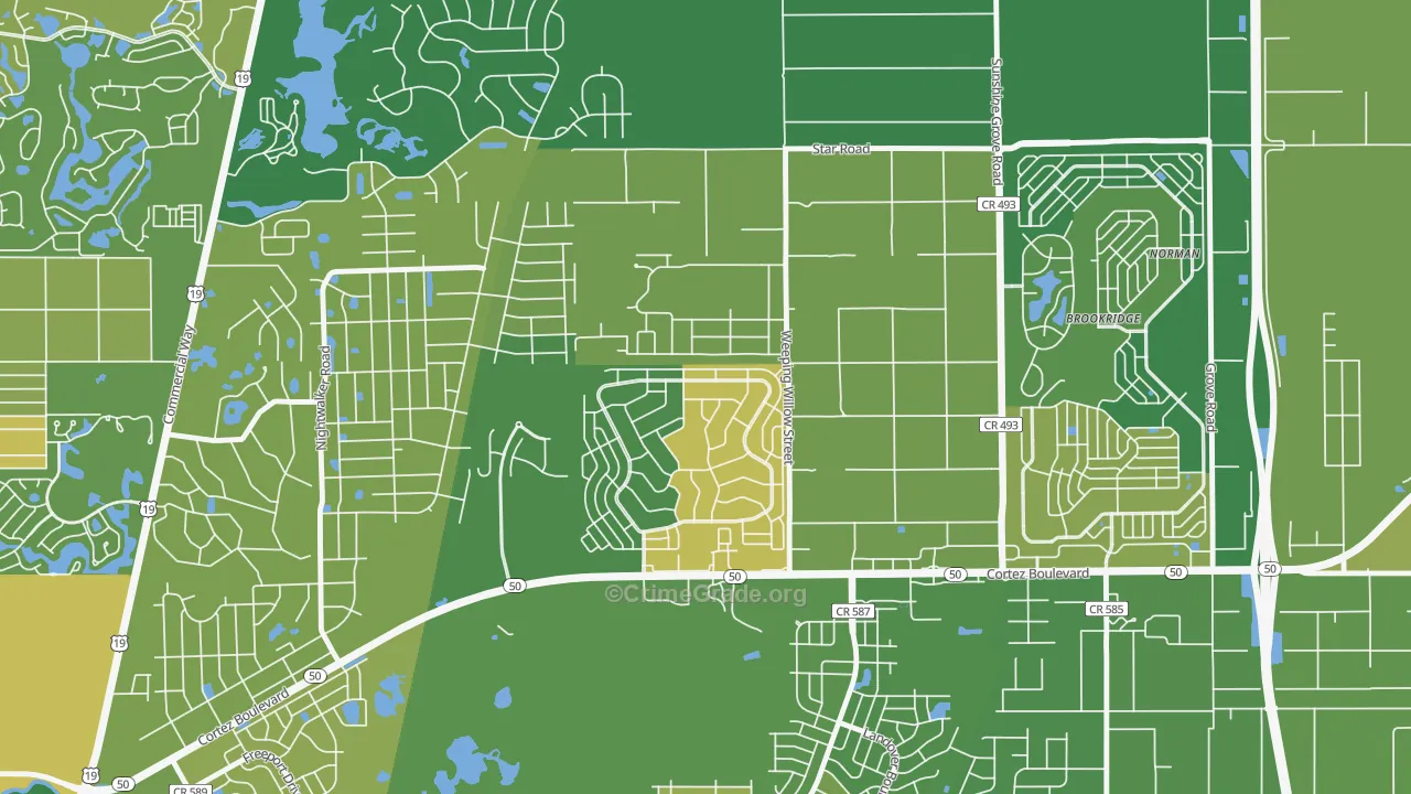 High Point, FL Map of Murder Rates