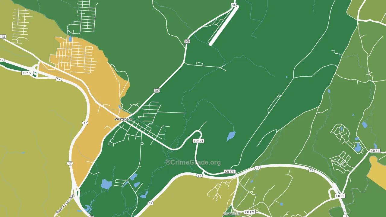 High View, NY Map of Murder Rates