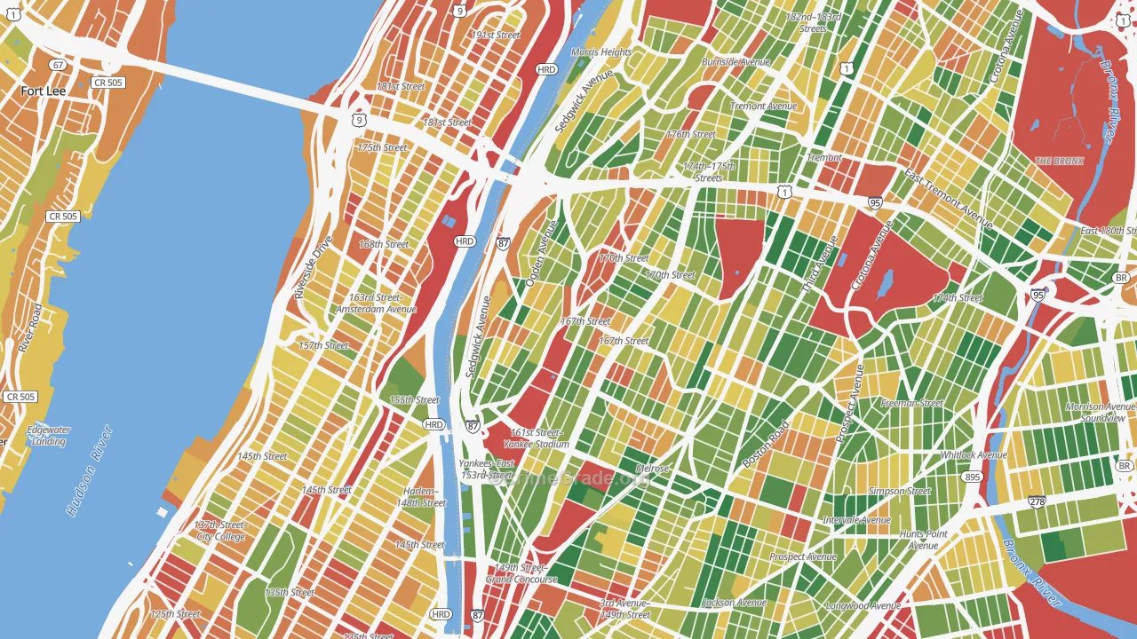 Highbridge, Bronx, NY Map of Murder Rates
