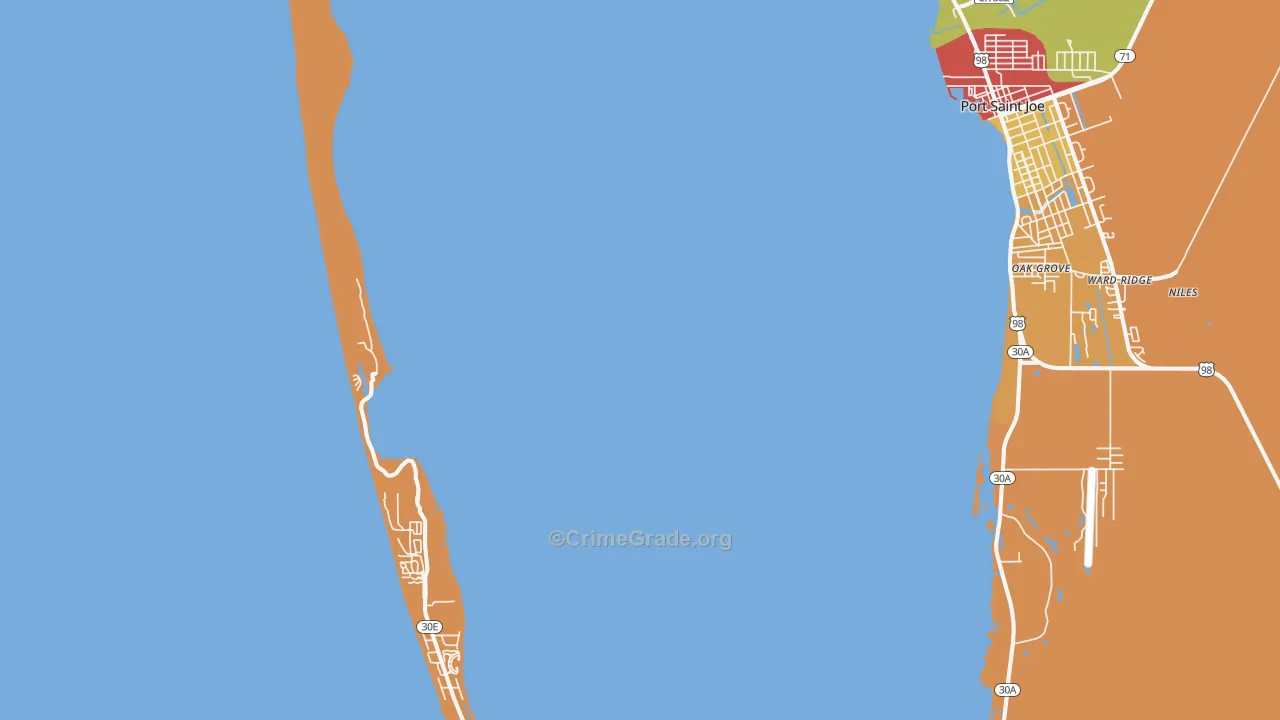 Highland View, FL Map of Murder Rates
