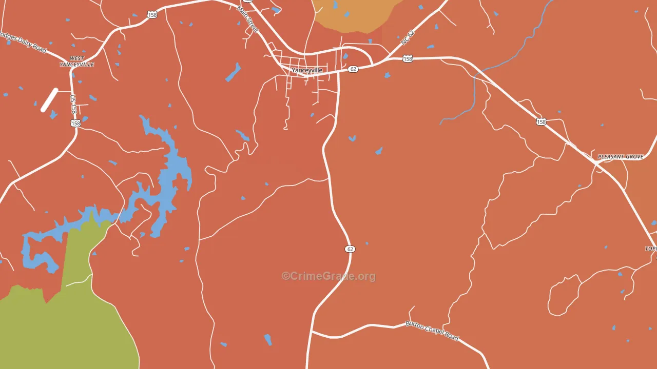 Hightowers, NC Map of Murder Rates