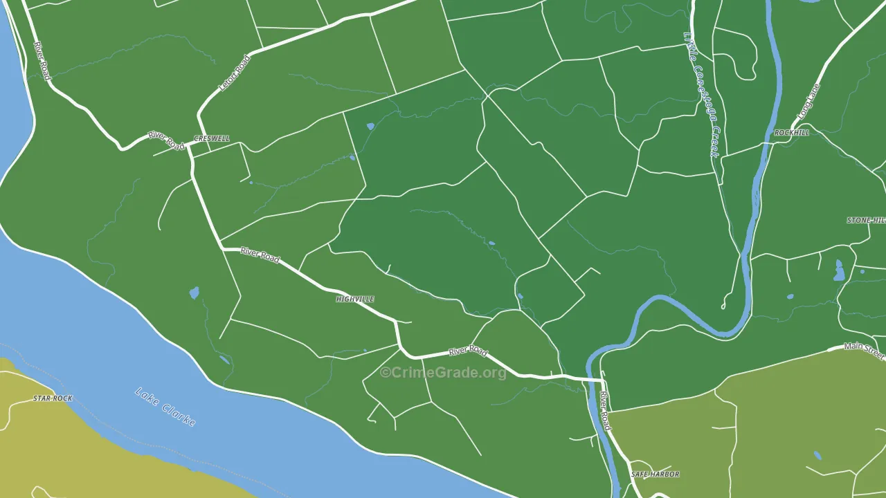 Highville, PA Map of Murder Rates