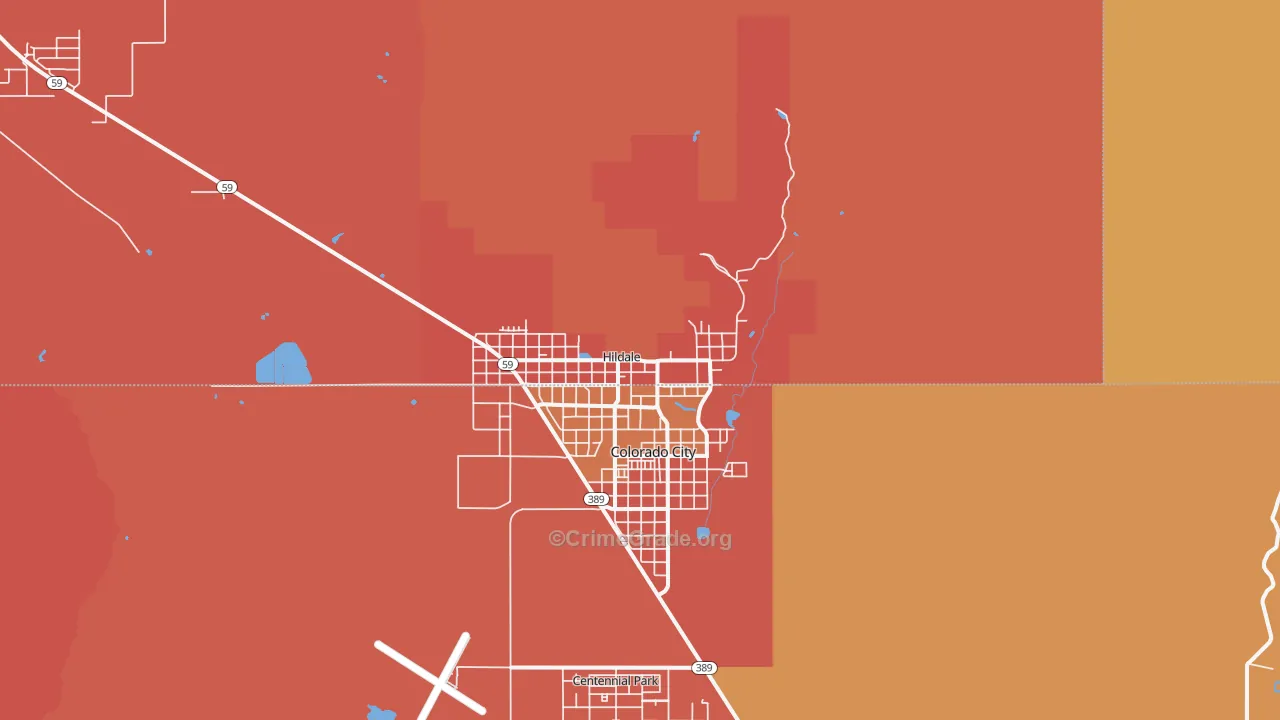 Hildale, UT Map of Murder Rates
