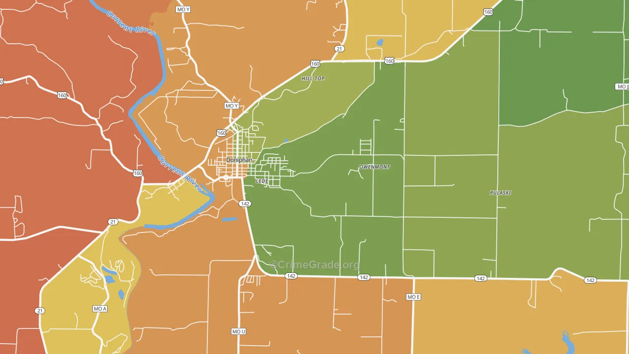Hill Top, MO Map of Murder Rates