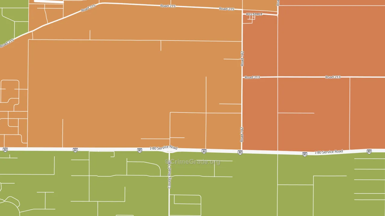 Hillsdale, WY Map of Murder Rates