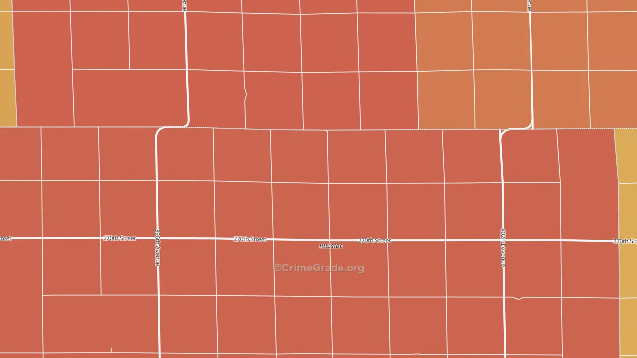 Hillside, SD Map of Murder Rates