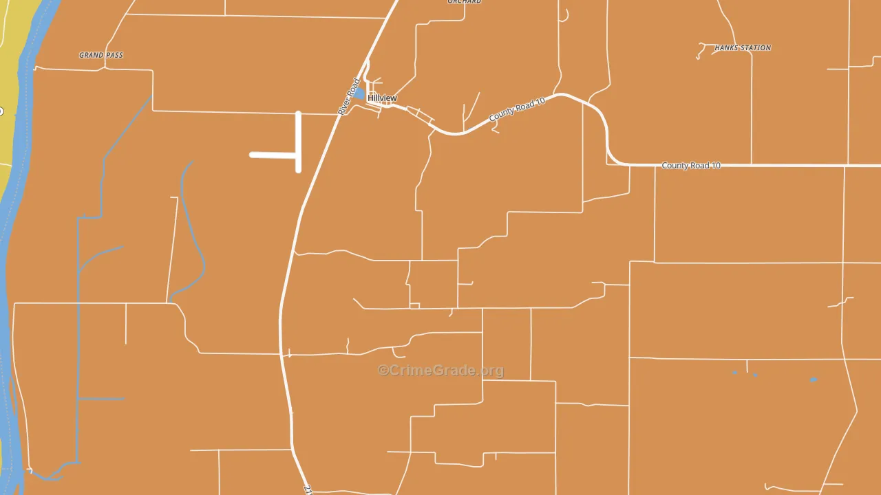 Hillview, IL Map of Murder Rates