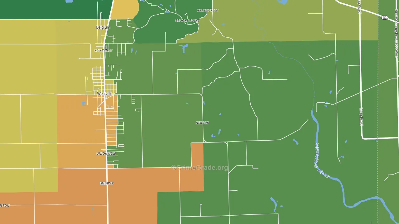 Himrod, IL Map of Murder Rates