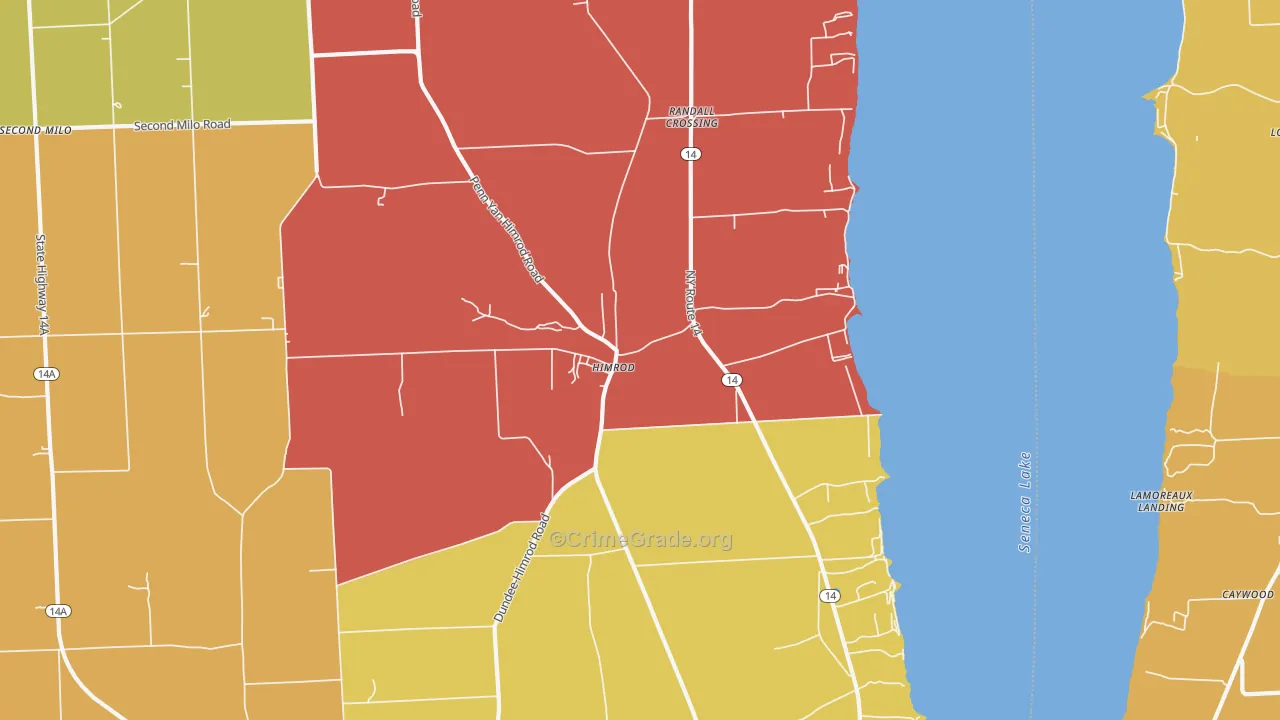 Himrod, NY Map of Murder Rates
