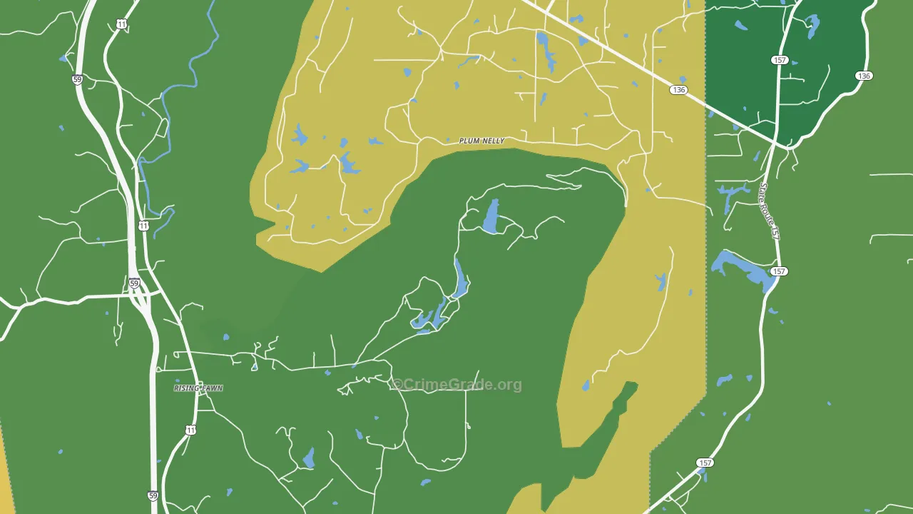 Hinkles, GA Map of Murder Rates