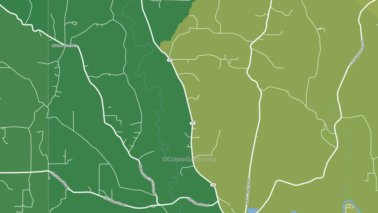 Hintonville, MS Map of Murder Rates