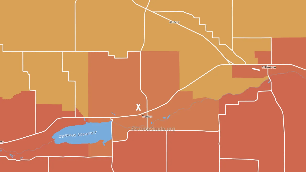 Hitchcock County, NE Map of Murder Rates