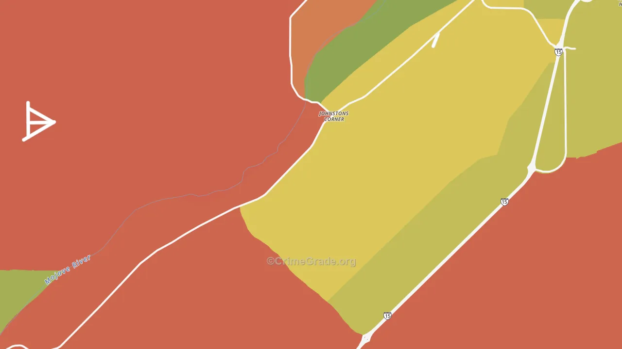 Hodge, CA Map of Murder Rates