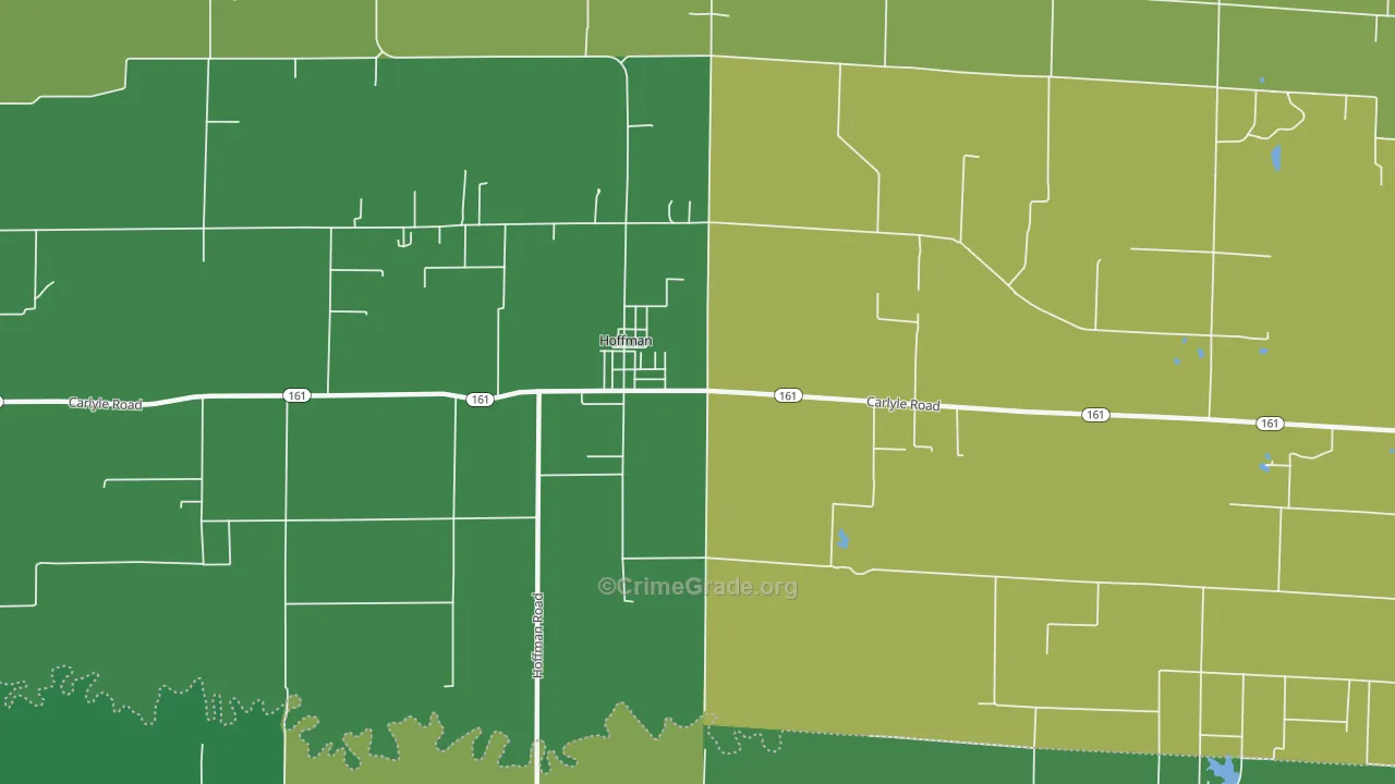 Hoffman, IL Map of Murder Rates