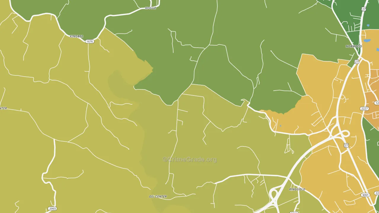 Hogue, KY Map of Murder Rates
