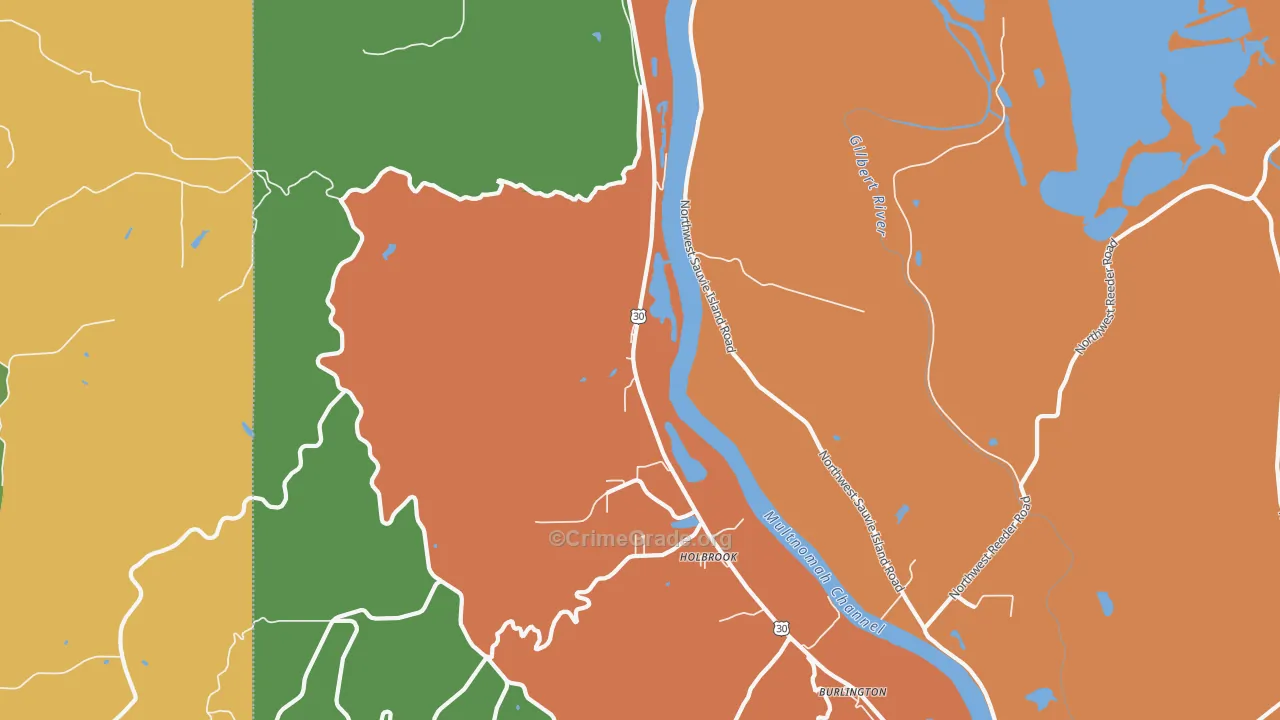 Holbrook, OR Map of Murder Rates