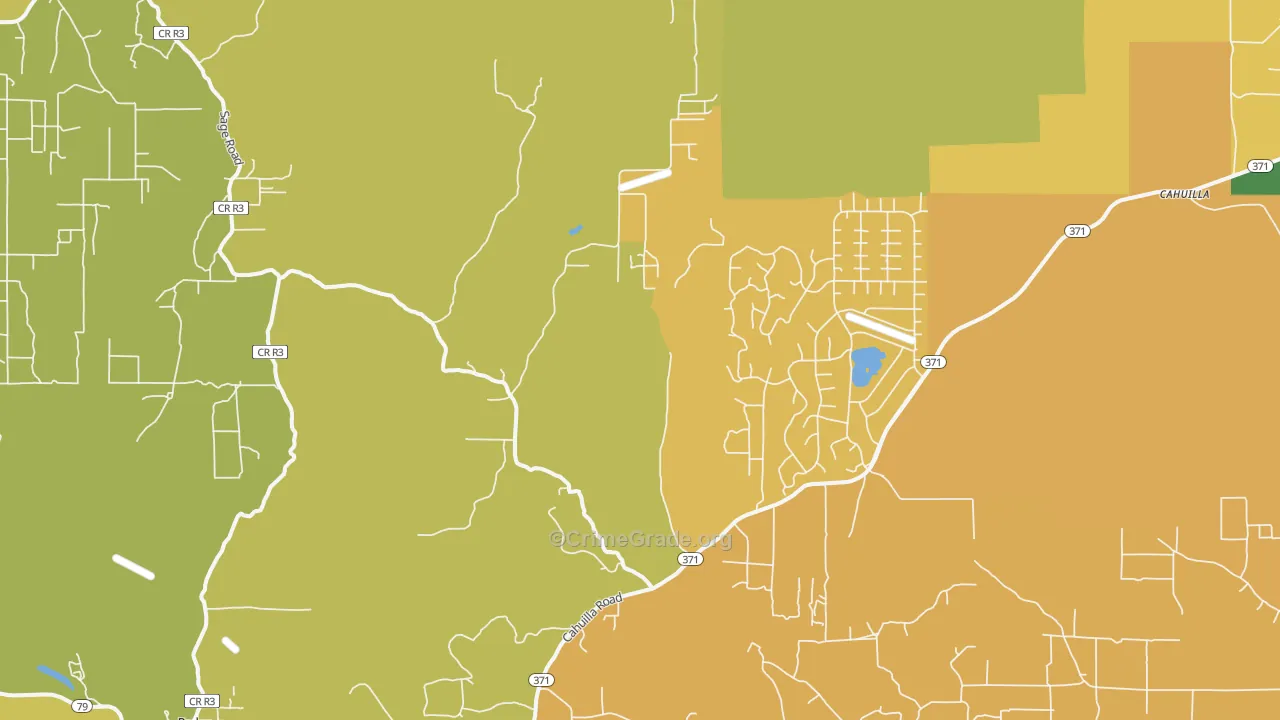 Holcomb Village, CA Map of Murder Rates