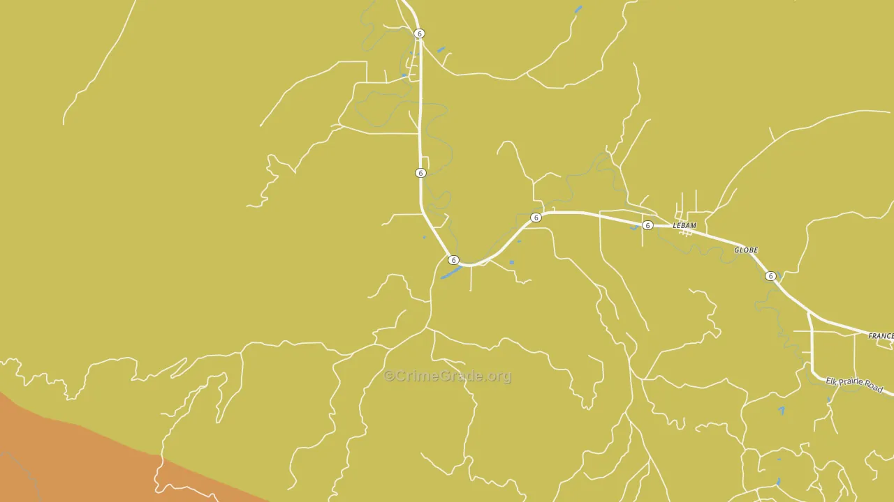 Holcomb, WA Map of Murder Rates