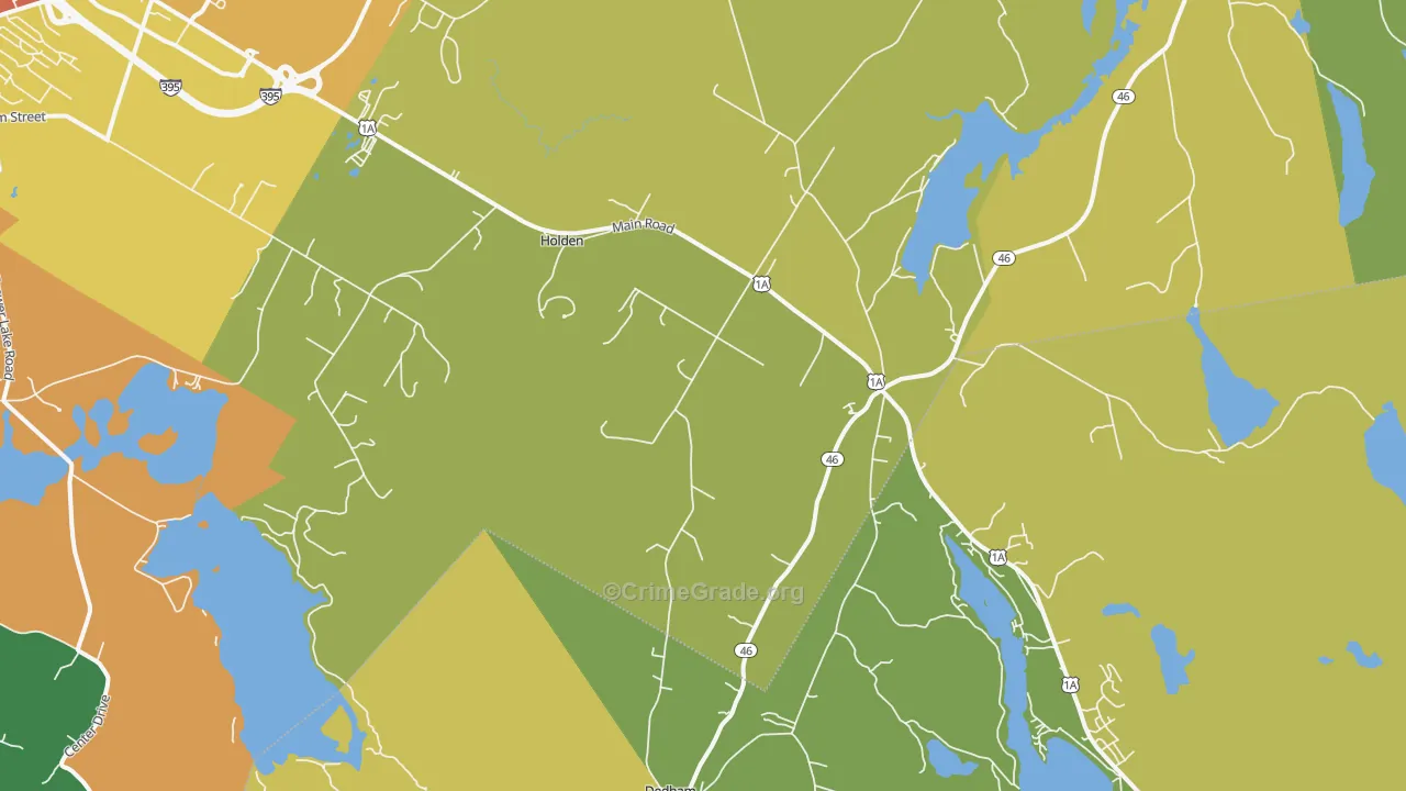 Holden, ME Map of Murder Rates