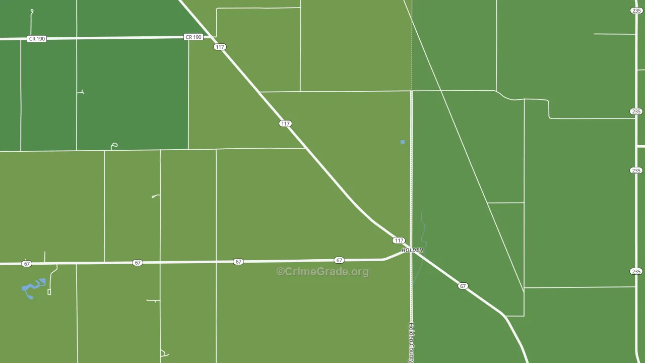 Holden, OH Map of Murder Rates