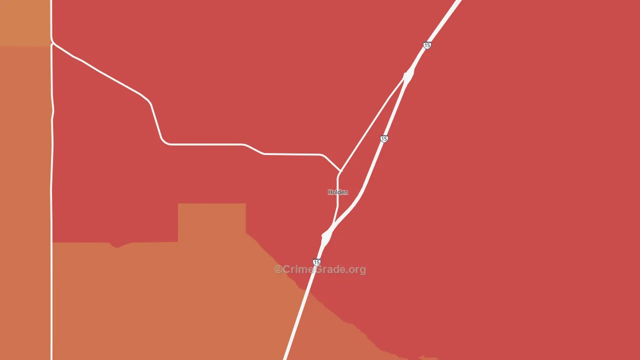 Holden, UT Map of Murder Rates