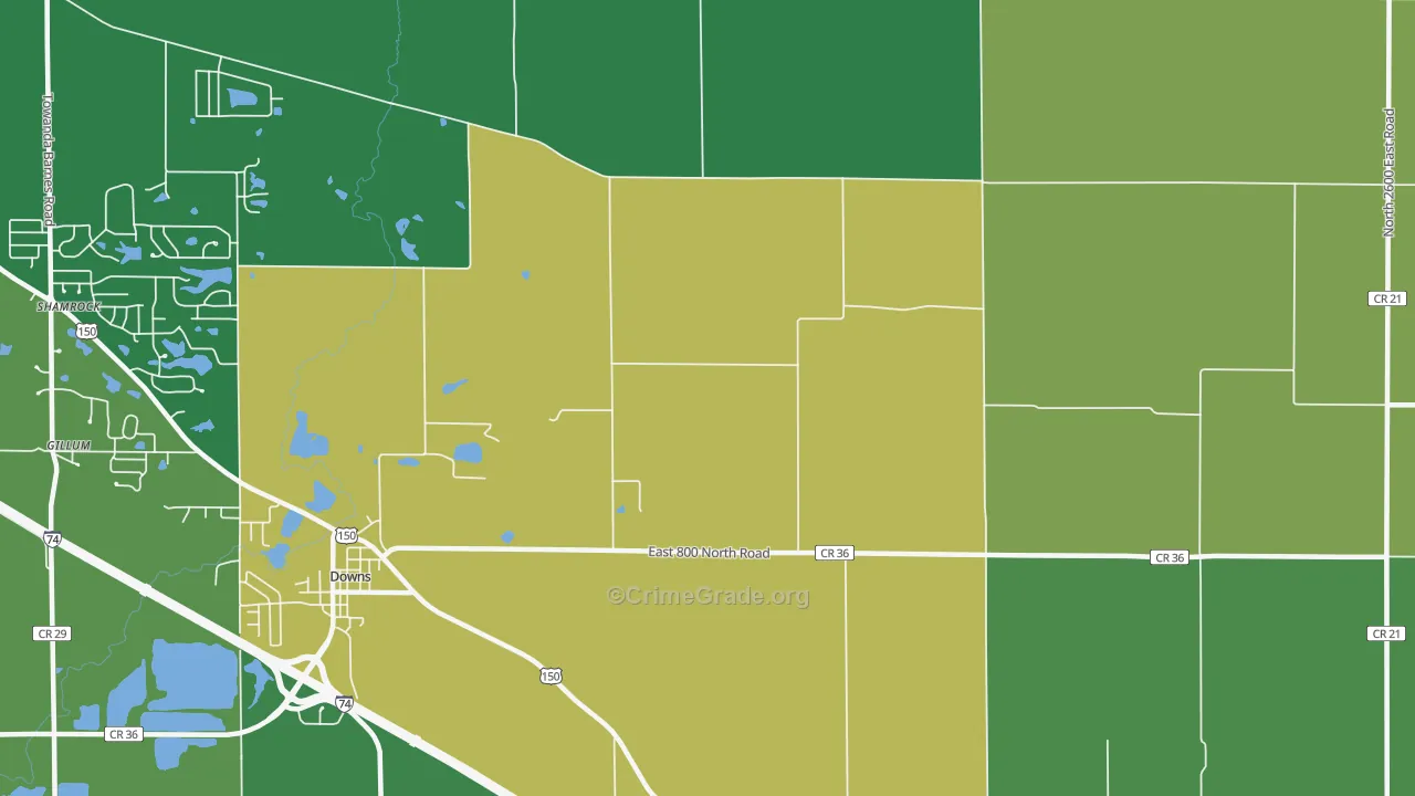 Holder, IL Map of Murder Rates