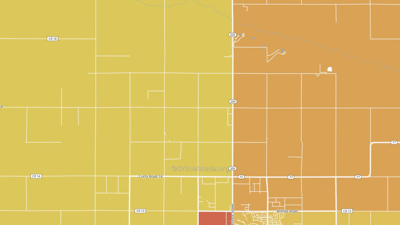 Hollene, NM Map of Murder Rates