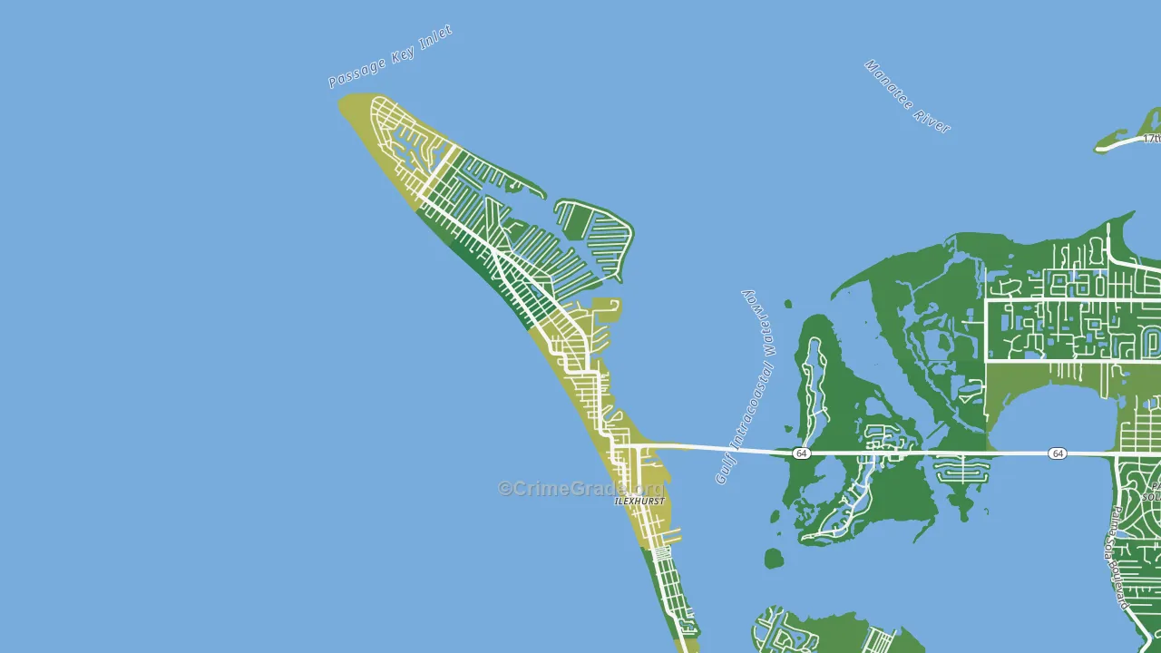 Holmes Beach, FL Map of Murder Rates
