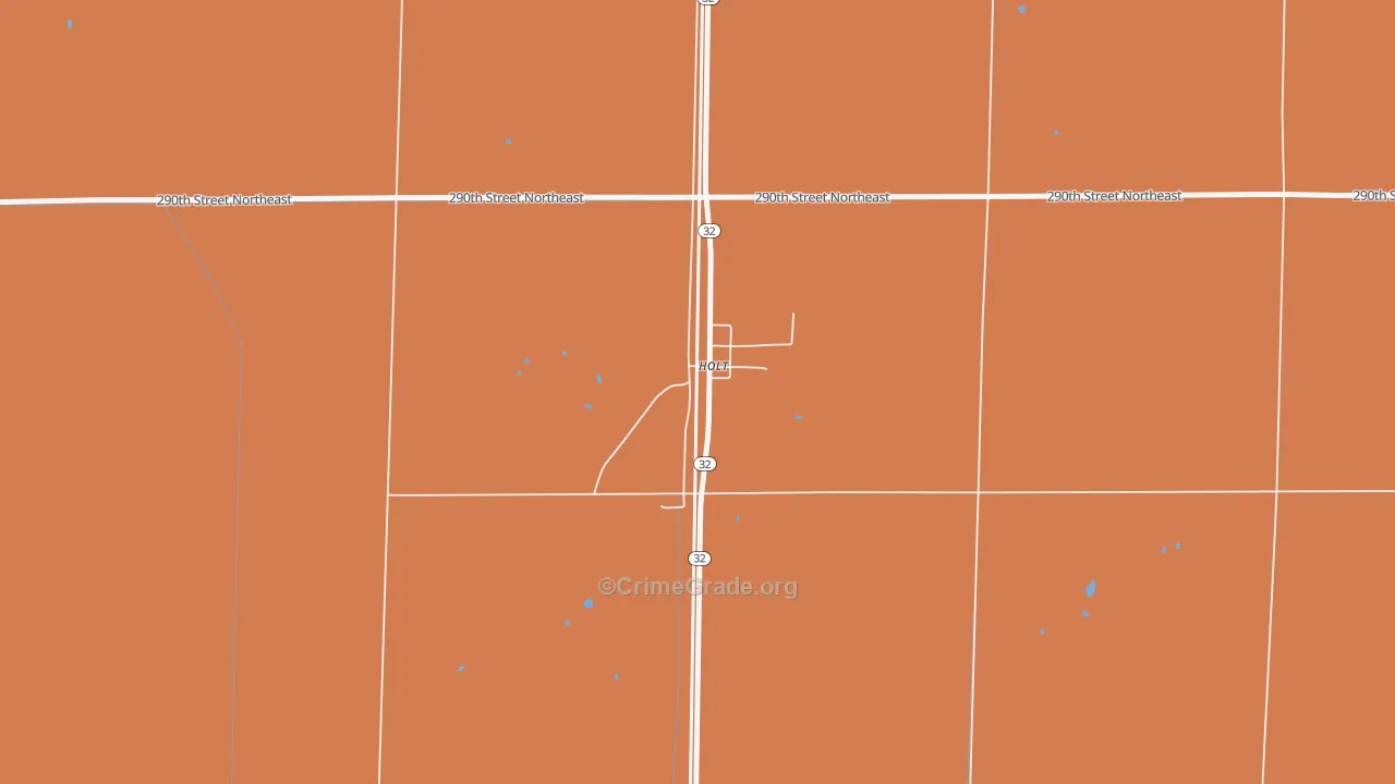 Holt, MN Map of Murder Rates