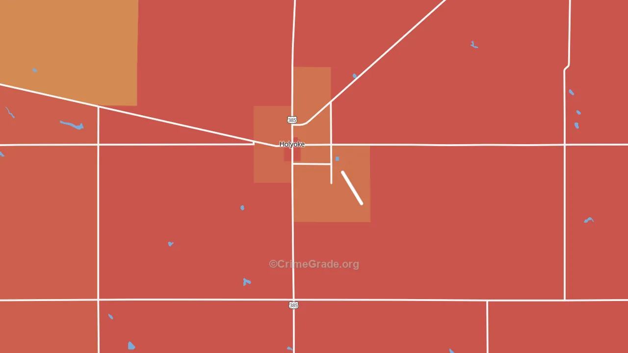 Holyoke, CO Map of Murder Rates