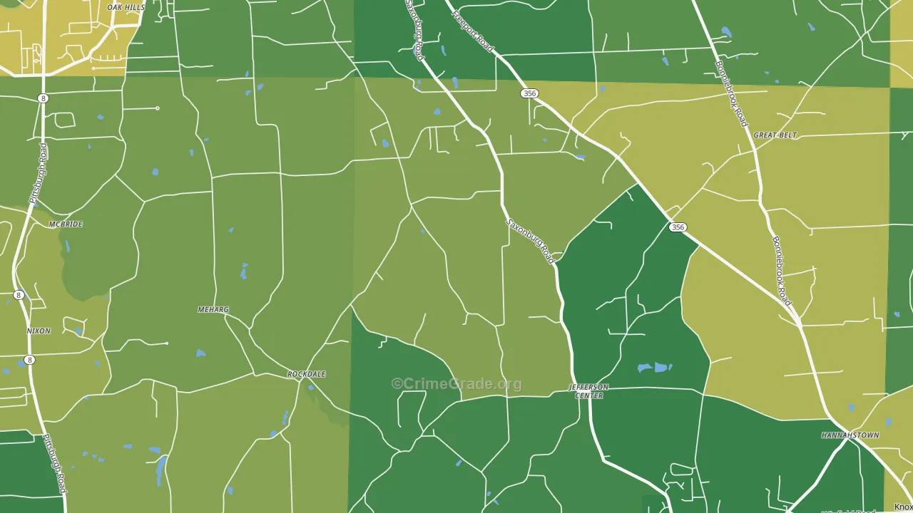 Homeacre, PA Map of Murder Rates
