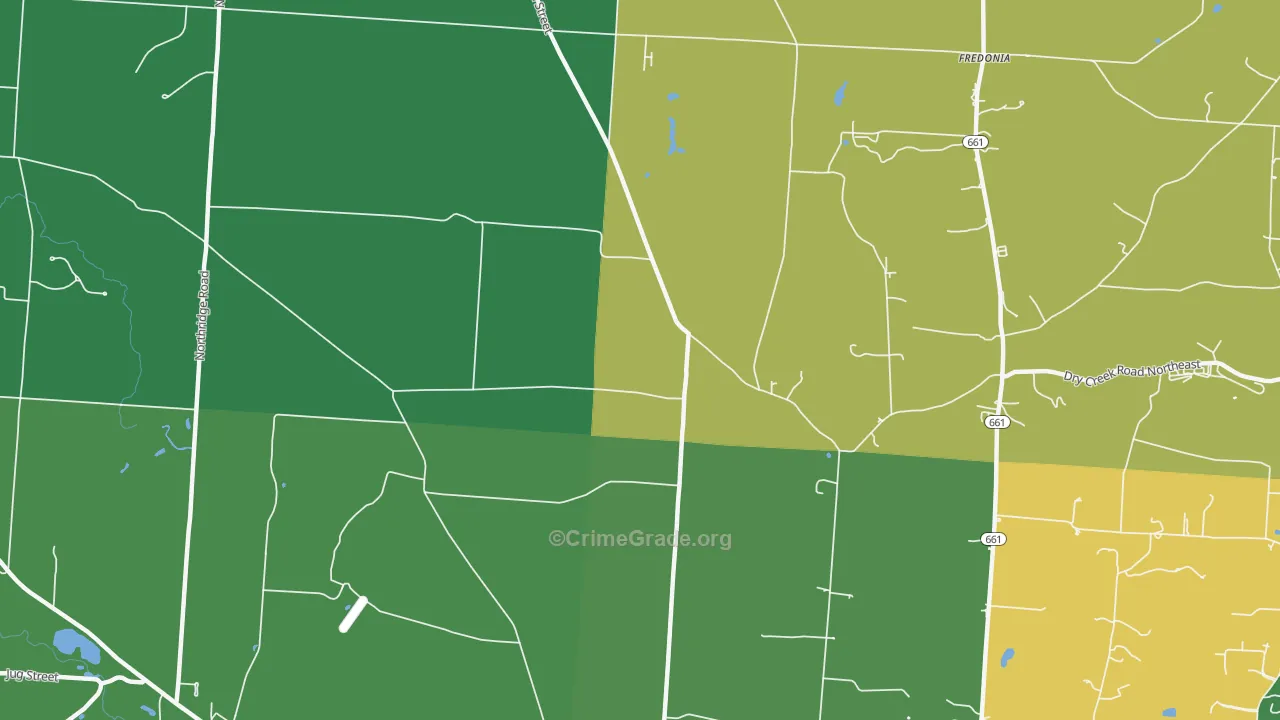 Homer, OH Map of Murder Rates