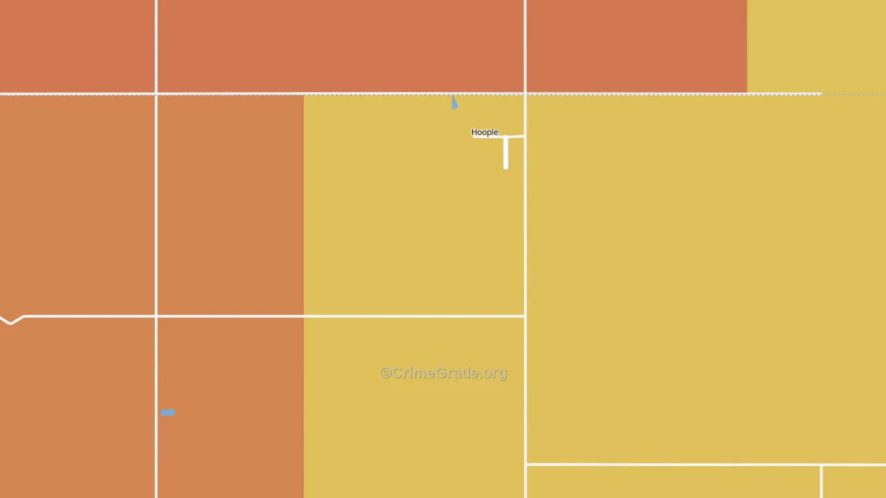 Hoople, ND Map of Murder Rates