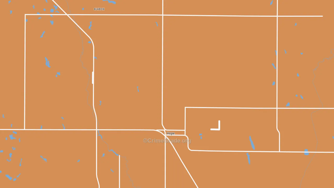 Hope, ND Map of Murder Rates