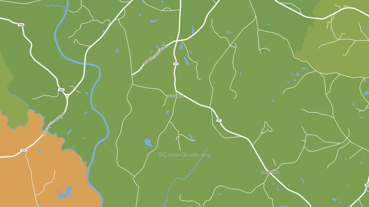 Hopewell, SC Map of Murder Rates