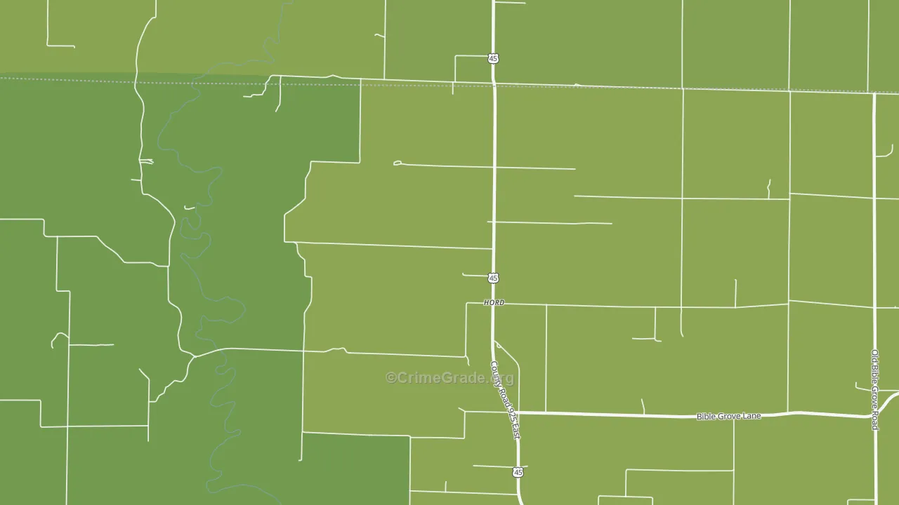 Hord, IL Map of Murder Rates